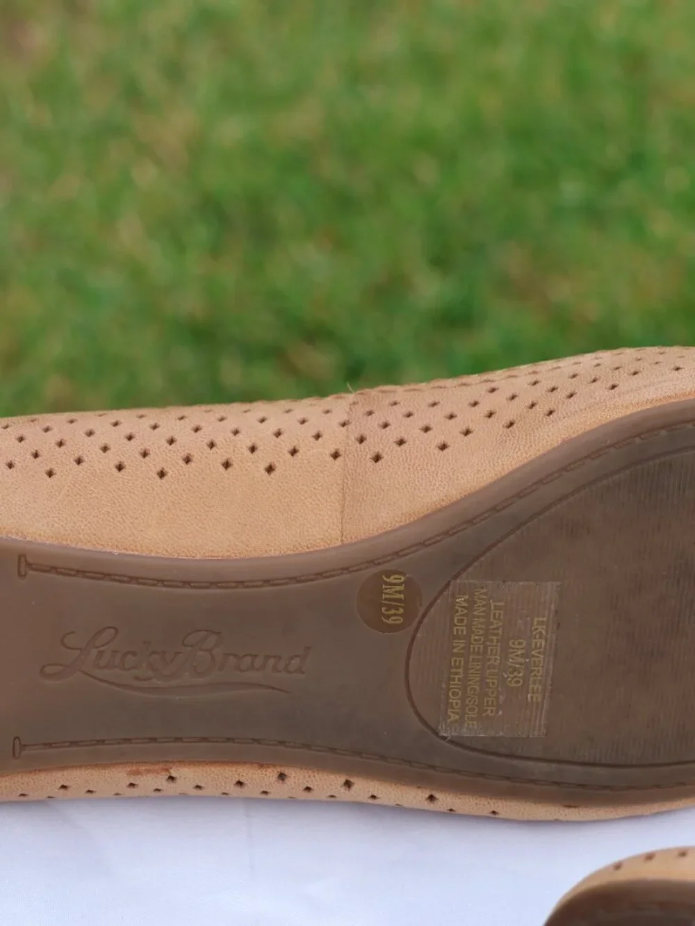 Lucky Brand Leather Ballet Flat